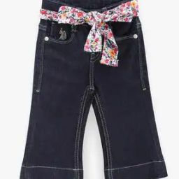Girls Slim Jeans with Belt-image-2