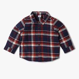 Relaxed Fit Full Sleeve Spread Collar Flannel Shirt-image-7