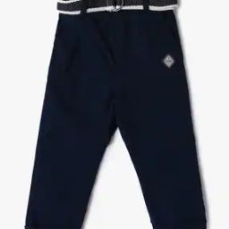Boys Relaxed Fit Pants with Belt-image-67