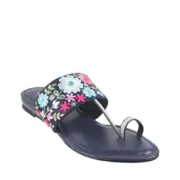 mochi Embroidered Toe-Ring Flat Sandals-picture-12