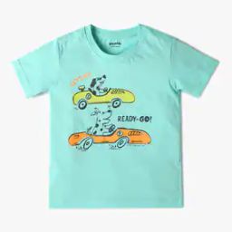 Boys Graphic Print Relaxed Fit Round-Neck T-Shirt-image-11