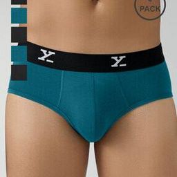 Men Pack of 6 Briefs with Elasticated Waistband-image-11