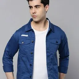 Bikers Jacket with Flap Pockets-image-74