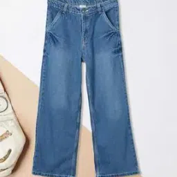 Girls Washed Slim Fit Jeans-image-9