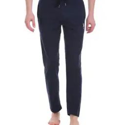 Men Logo Print Track Pants with Drawstring Waist-image-79