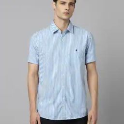 Men Striped Slim Fit Shirt with Patch Pocket-image-77