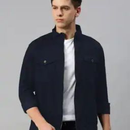 Men Zip-Front Slim Fit Jacket-picture-33