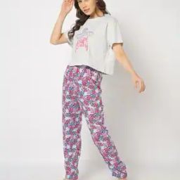 Women Floral Print Regular Fit Pyjamas-image-24