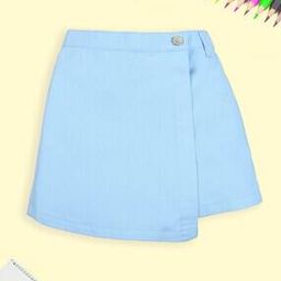 Girls Mid-Rise Shorts with Insert Pockets-picture-15