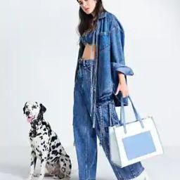 Colourblock Tote Bag-image-4