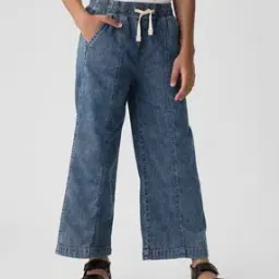 Girls Lightly Washed Relaxed Fit Jeans-image-52