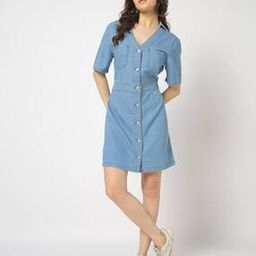yousta Women Washed Shirt Dress-picture-6