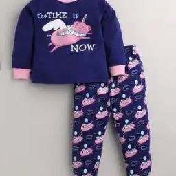 Graphic Print Sweatshirt & Joggers Set-picture-44