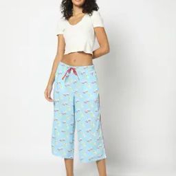 Women Novelty Print Cotton Capris-25