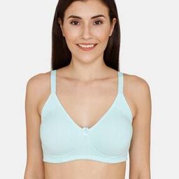 Zivame Basics Double Layered Non Wired Non Padded 3/4th Coverage T-Shirt Bra - Plume-6