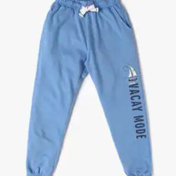 Boys Placement Typographic Print Regular Fit Joggers-18
