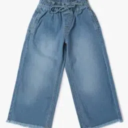 Girls Mid-Wash Wide-Leg Jeans-image-66