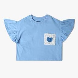 yousta Girls Crochet Patch Pocket Round-Neck Top-picture-40