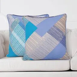 swayam Set of 2 Striped Cushion Cover 24"X24"-picture-3
