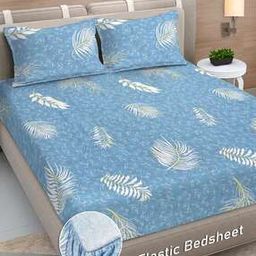 300 TC Printed Bedsheet with Pillow Covers-image-30