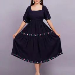 Women Embroidered Fit & Flare Dress-image-31