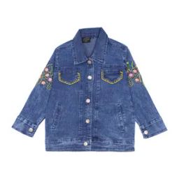 Embroidered Jacket with Button-Closure-34