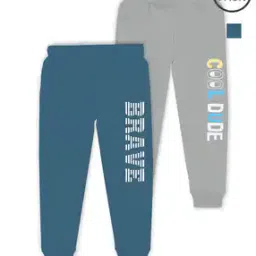 Pack of 2 Typographic Print Joggers with Elasticated Waist-image-27