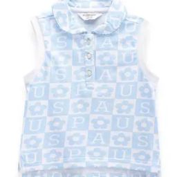 Girls Brand Print Polo T-Shirt-image-95