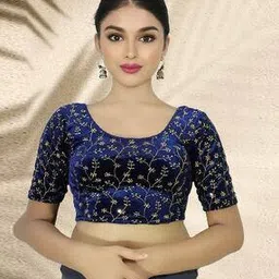 pu fashion Women Embroidery Blouse-picture-38