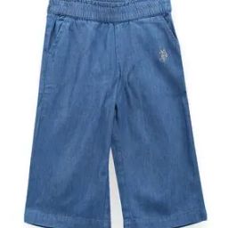 Girls Regular Fit Flat-Front Trousers-image-17