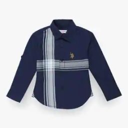 Boys Logo Embroidered Regular Fit Shirt-image-75