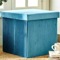 Square Foldable Ottoman-image-2
