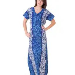 Abstract Print V Neck Nighti-image-6