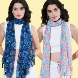 Pack of 2 Women Printed Scarves-image-99