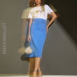 Women Pencil Skirt with Chain-image-45