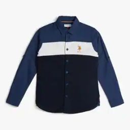 Boys Colourblock Regular Fit Shirt-26