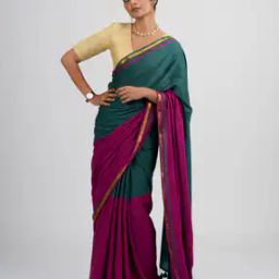 Half-and-Half Saree with Tassels-image-14