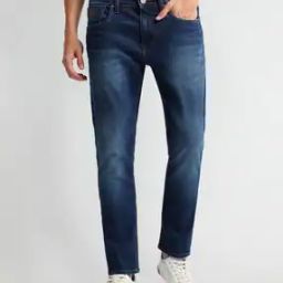 Men Mid-Rise Henry Tapered Cropped Fit Jeans-image-7