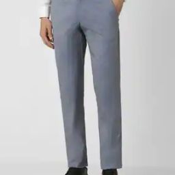 Men Slim Fit Flat-Front Trousers-image-57