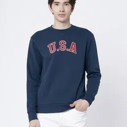 red tape Men Typographic Print Regular Fit Sweatshirt-picture-8