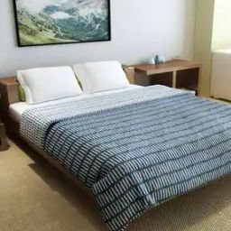 Ultra Soft Microfiber Polyester 150 GSM Abstract Print Double Reversible Comforter-20