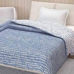 Microfiber Polyester Reversible 120 GSM Polka Dot Single Bed AC Dohar Quilt Blanket-17