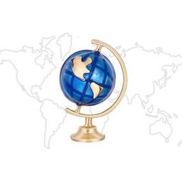 Men Globe Brooch Gold Plated-picture-44