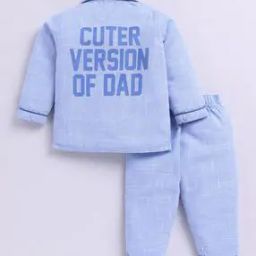 Boy Typographic Print Shirt & Pants Set-6