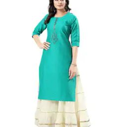 Embroidered Straight Kurti-image-94