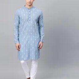 Printed Kurta with Mandarin-Collar-image-97
