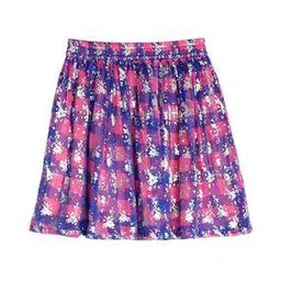 Floral Print Flared Skirt-image-31