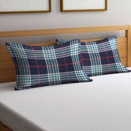 Set of 2 Geometric Woven Pillow Covers 27'' x 17''-29