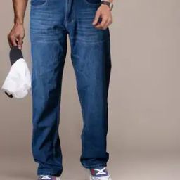 Men Washed Relaxed Jeans-image-8