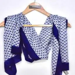 Geometric Print Stole with Thin Border-image-3